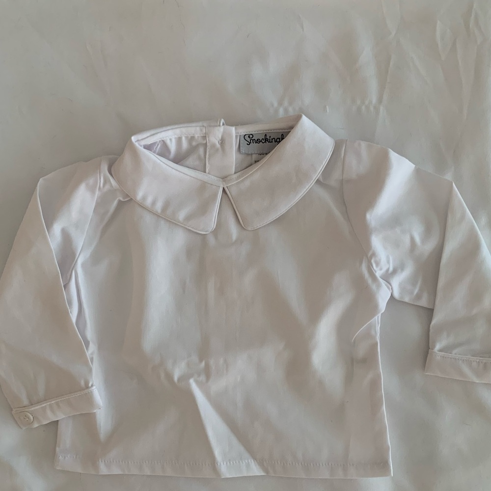 Smockingbird Peter Pan Collar Shirt - 9M